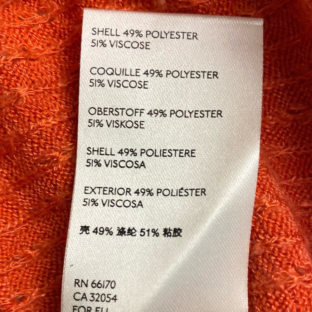 Maeve Anthropologie Women's Size Small Sweater Textured Turtleneck Orange - Picture 4 of 9